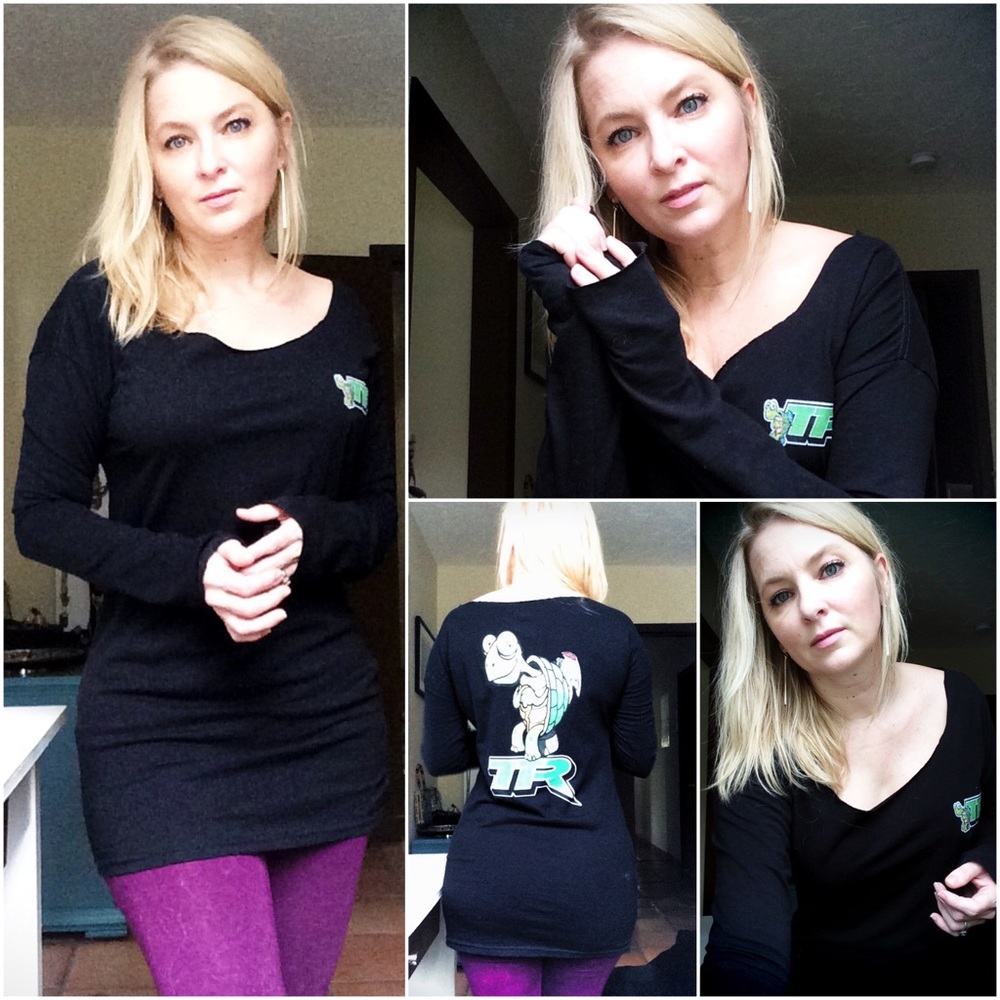 Cut-up Upcycled T-Shirt: TTR Turbo Turtle Racing MotoAmerica Racing Team